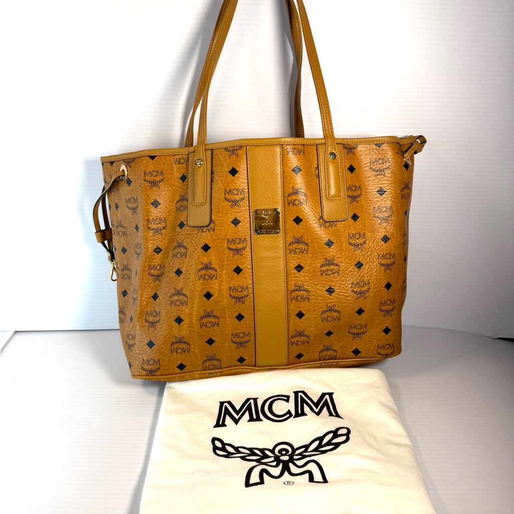 Mcm Visetos Liz Reversible Large Shopper Tote